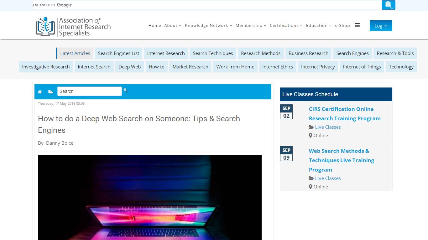 How to do a Deep Web Search on Someone | AOFIRS